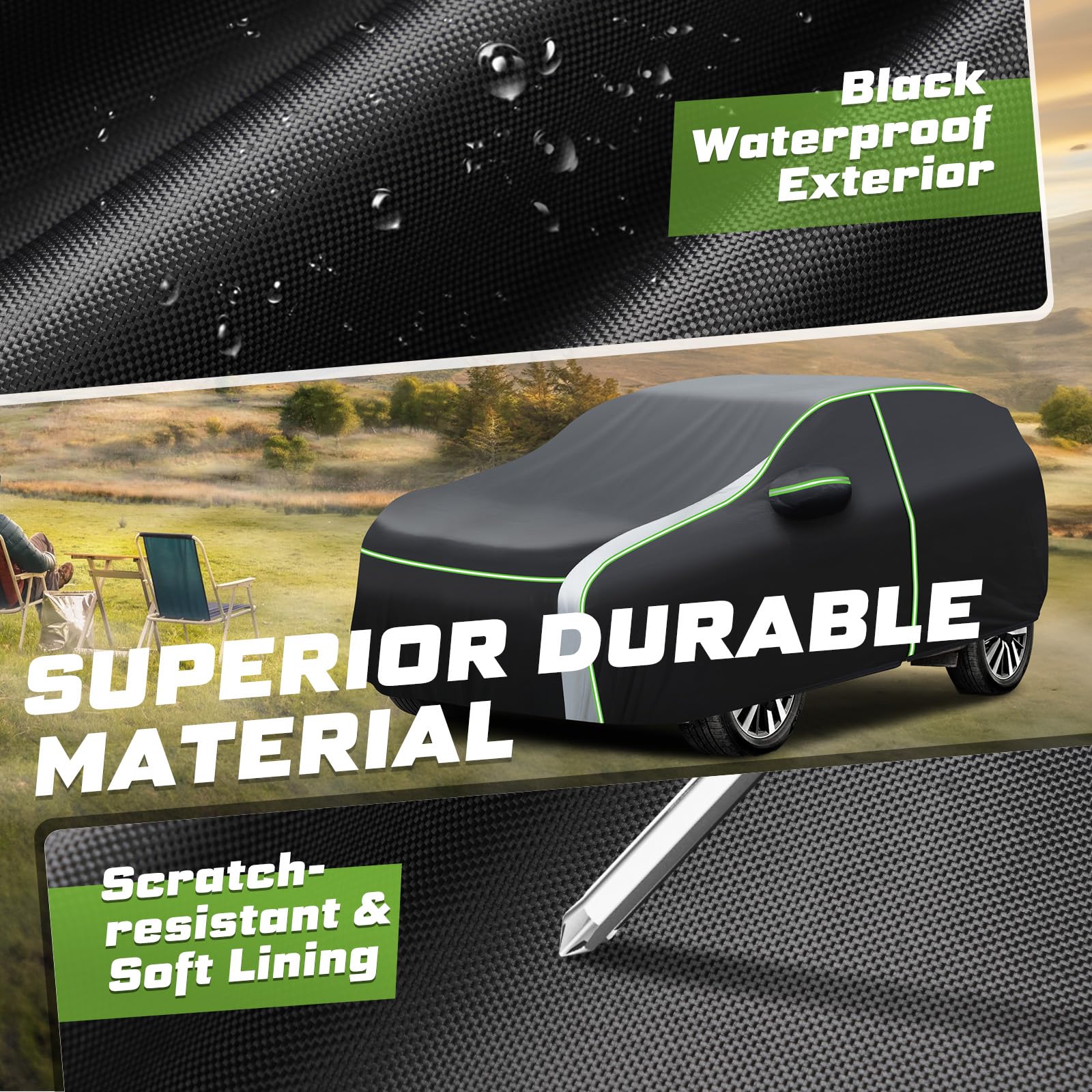 Mixsuper Liner windproof strap and buckle securing cover in gusts