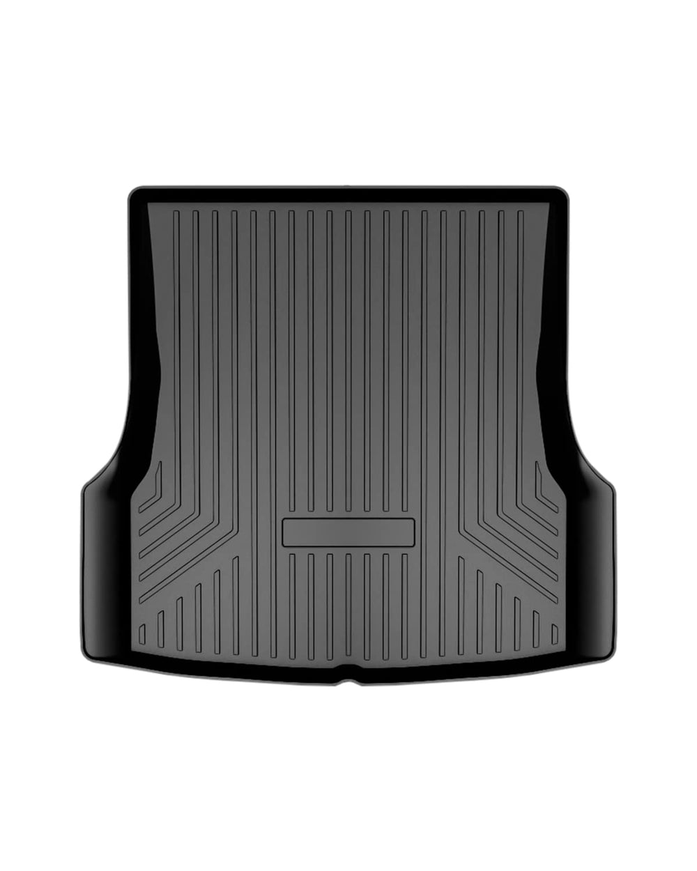 Mixsuper cargo liner front packaging showing Tesla Model S fit and quick install benefit