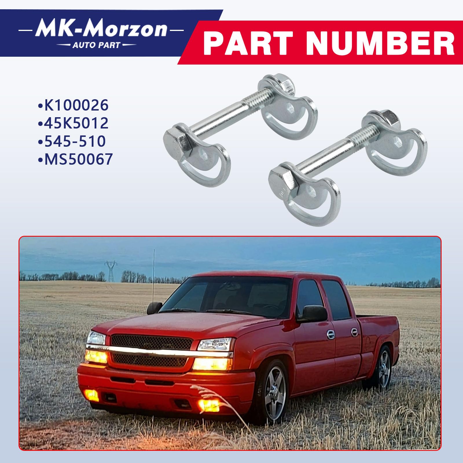 MK-Morzon cam bolt close-up highlighting precise machining and reliable fit