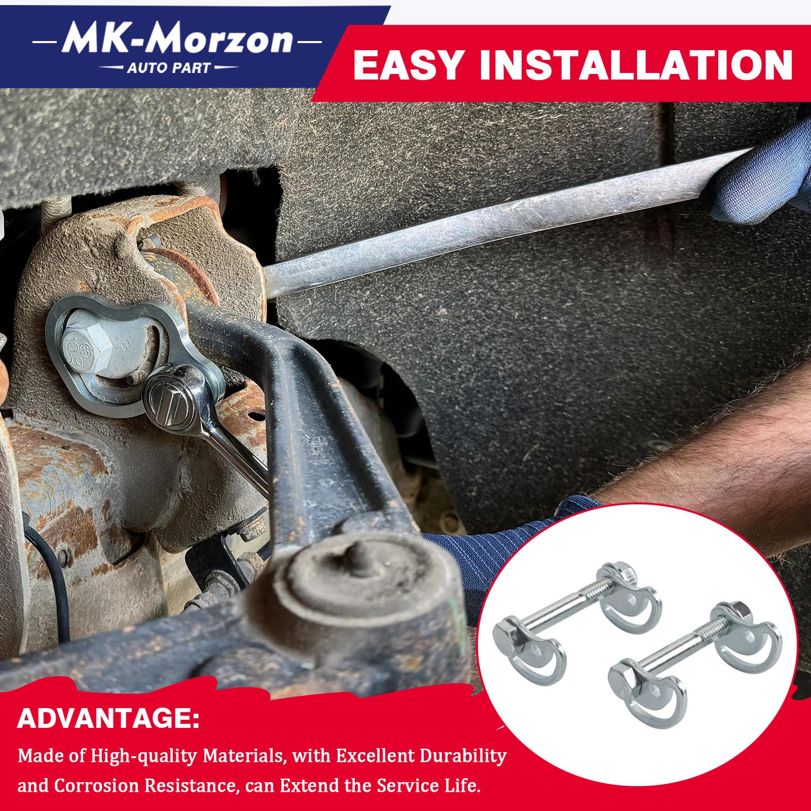 MK-Morzon bolt finish close-up showing corrosion-resistant coating for durability