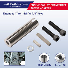 MK-Morzon adapter side profile displaying length and concentric bore for secure fit