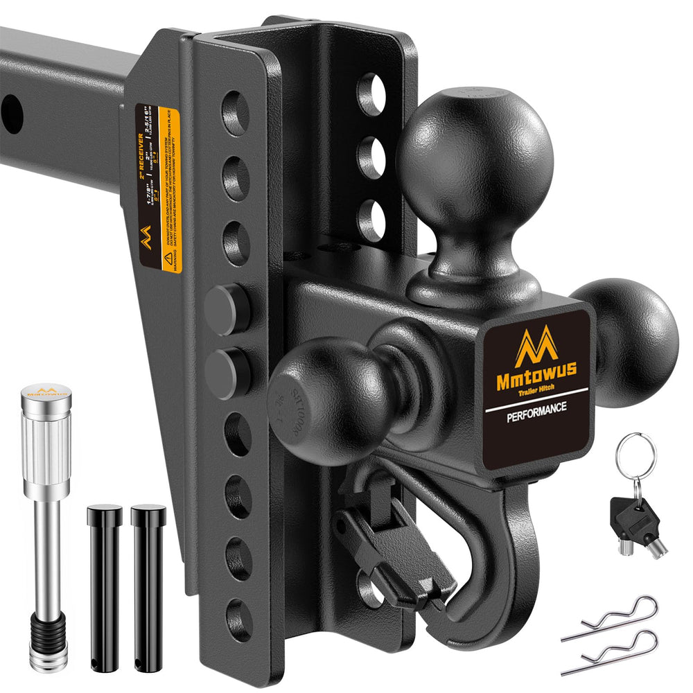 Mmtowus tri-ball front view showing three ball sizes and versatility