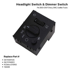 MNJWS headlight switch side profile illustrating mounting points