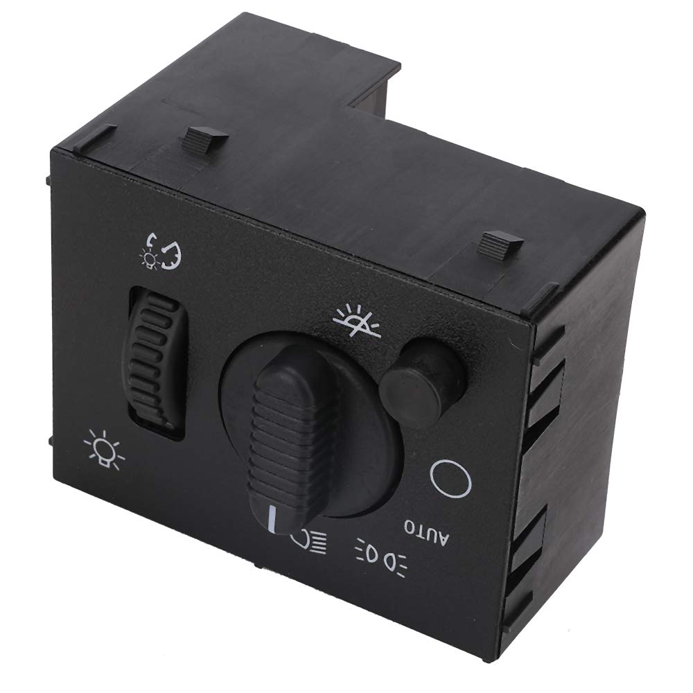 MNJWS headlight switch next to ruler showing compact accurate size
