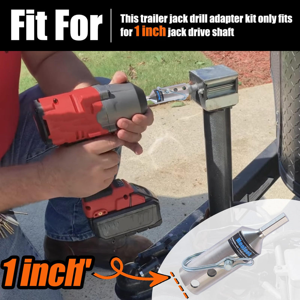 Moalaok in use with cordless drill saving time and reducing effort