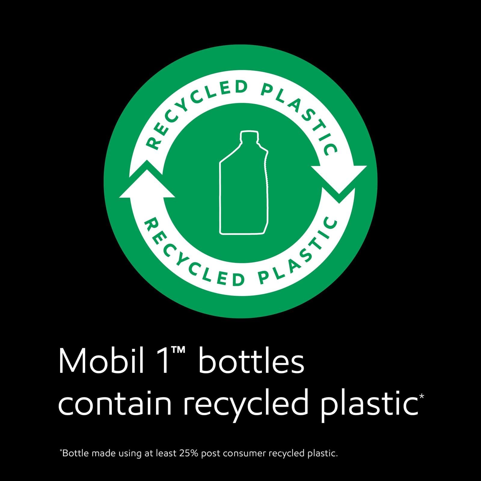 Mobil 1 bottles in a garage setup conveying storage convenience and DIY preparedness