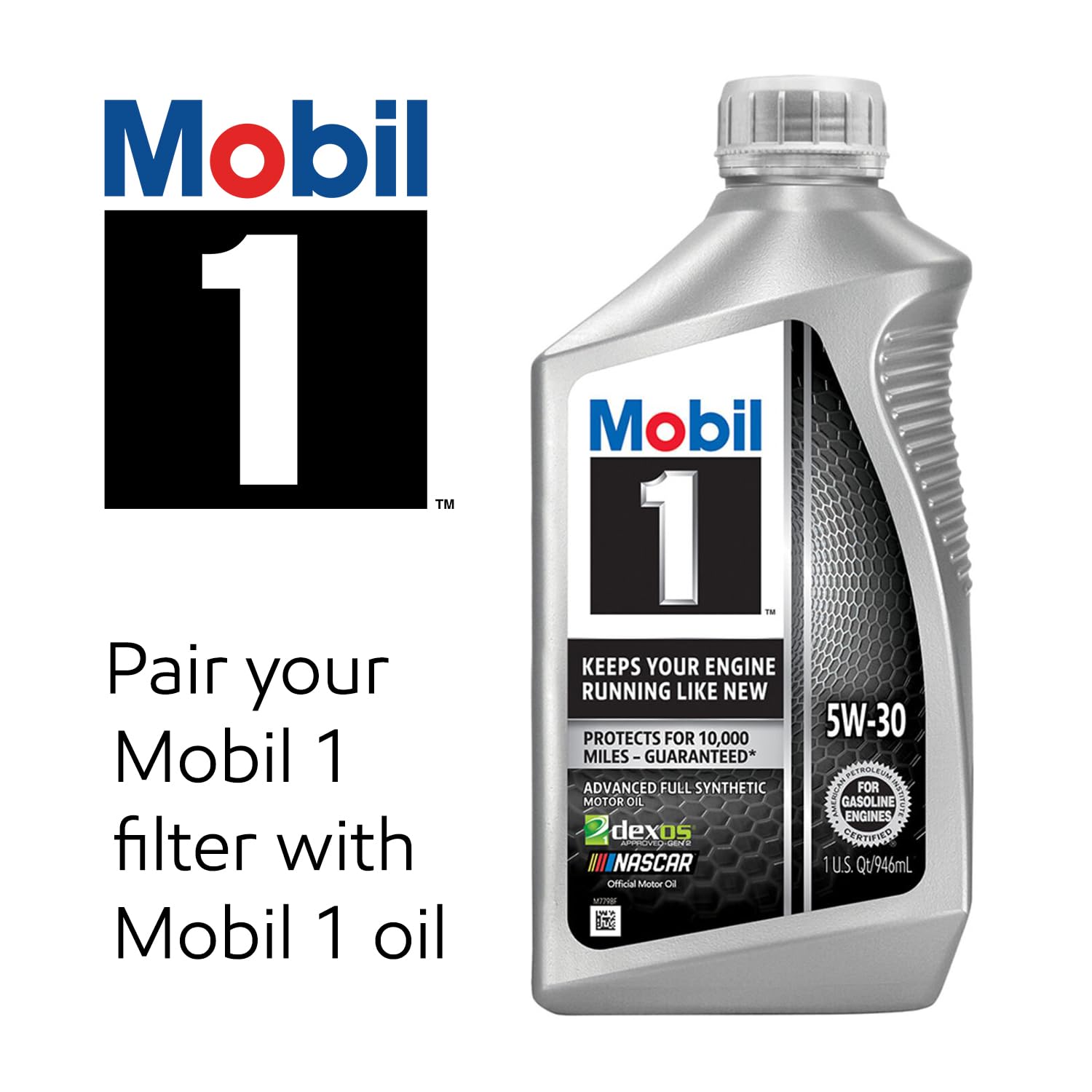 Mobil 1 M1C-259A in a garage lifestyle scene representing professional-level maintenance