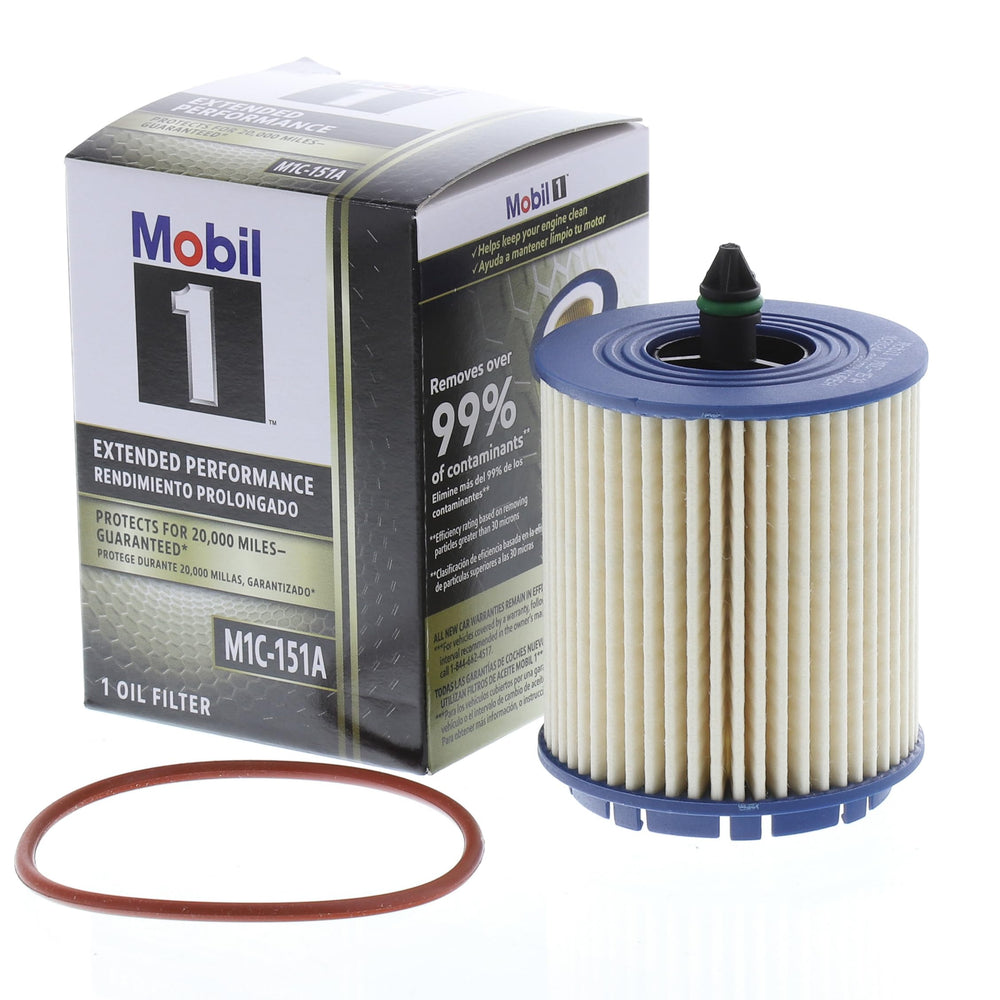 Mobil cartridge front view showing cartridge shape and fit benefits