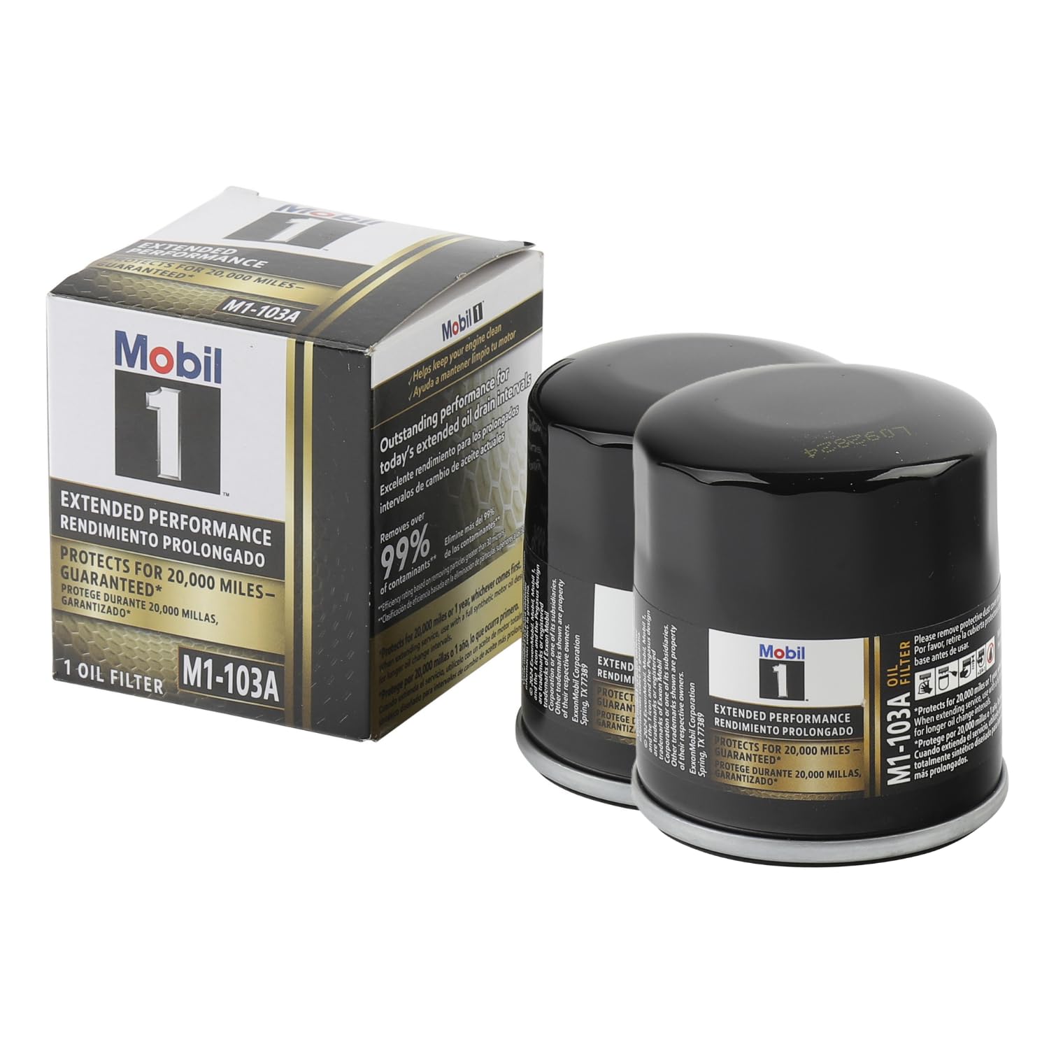Mobil 1 front packaging showing product identity and confidence