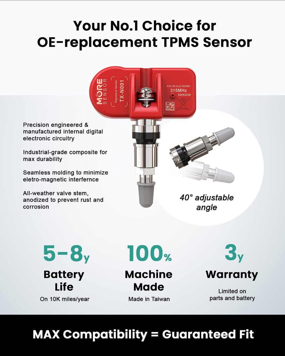 MOBILETRON top label with model and frequency details for quick identification benefit