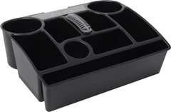 Moblorg top view displaying ten compartments for organized item placement