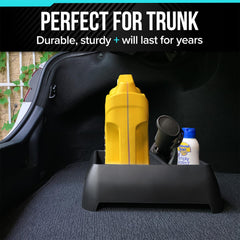 Moblorg organizer under sink with cleaning supplies for neat, water-resistant storage