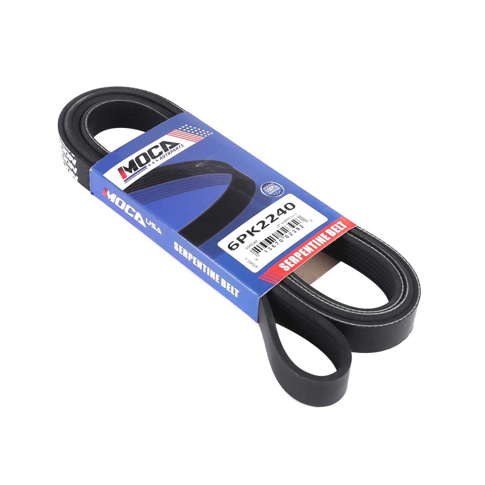 MOCA AUTOPARTS packaged belt ready to install with protection benefit