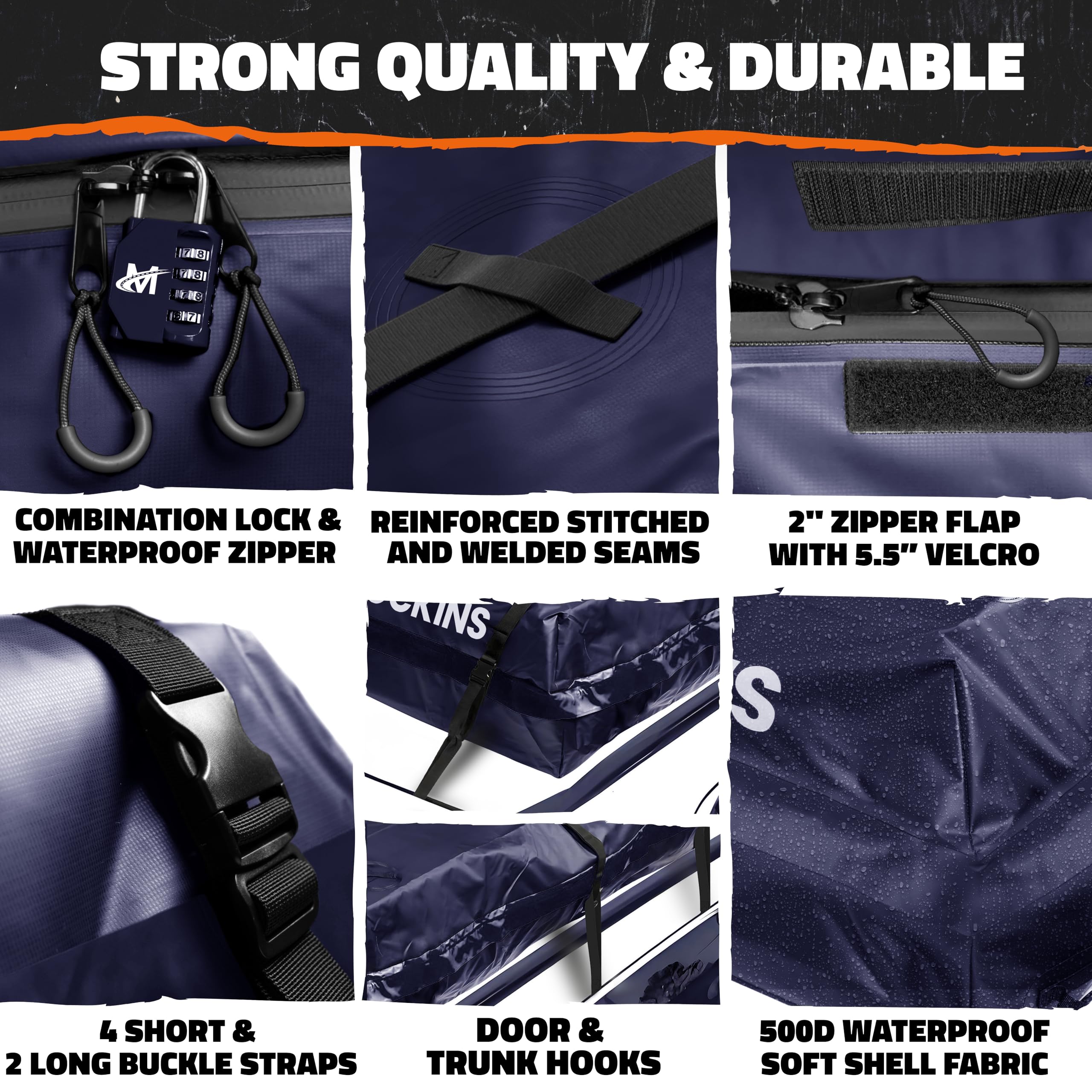 Mockins side-by-side with suitcases to show 30 cu ft capacity comparison