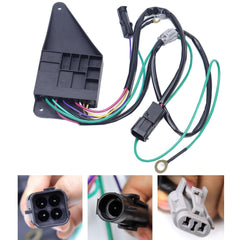 MOCW wiring connector closeup showing compatible plug and easy swap benefit