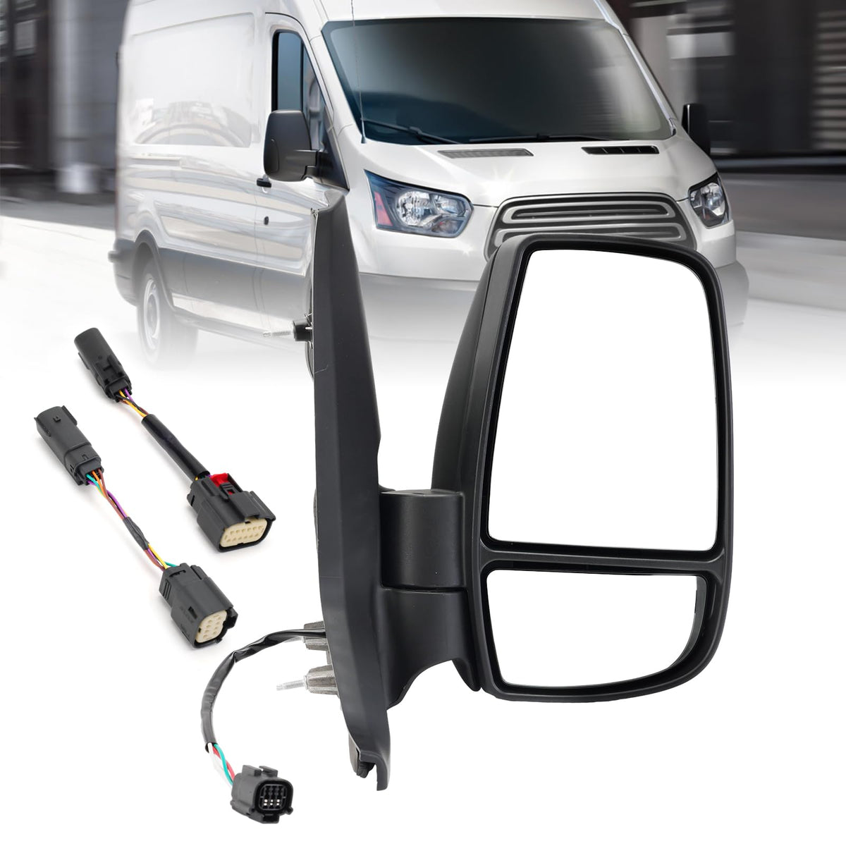 MOFOAP front view passenger mirror showing fit and finish for clear visibility