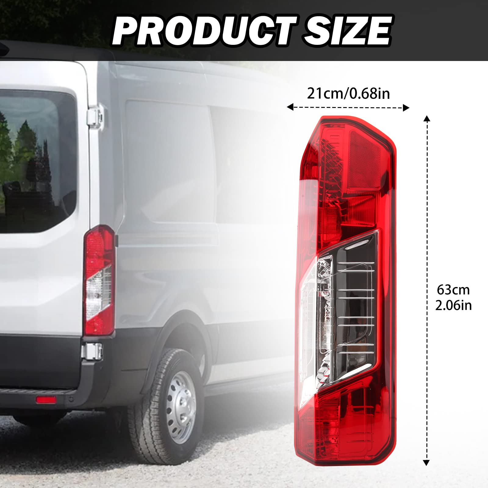 MOFOAP tail light boxed with part number label for straightforward compatibility check