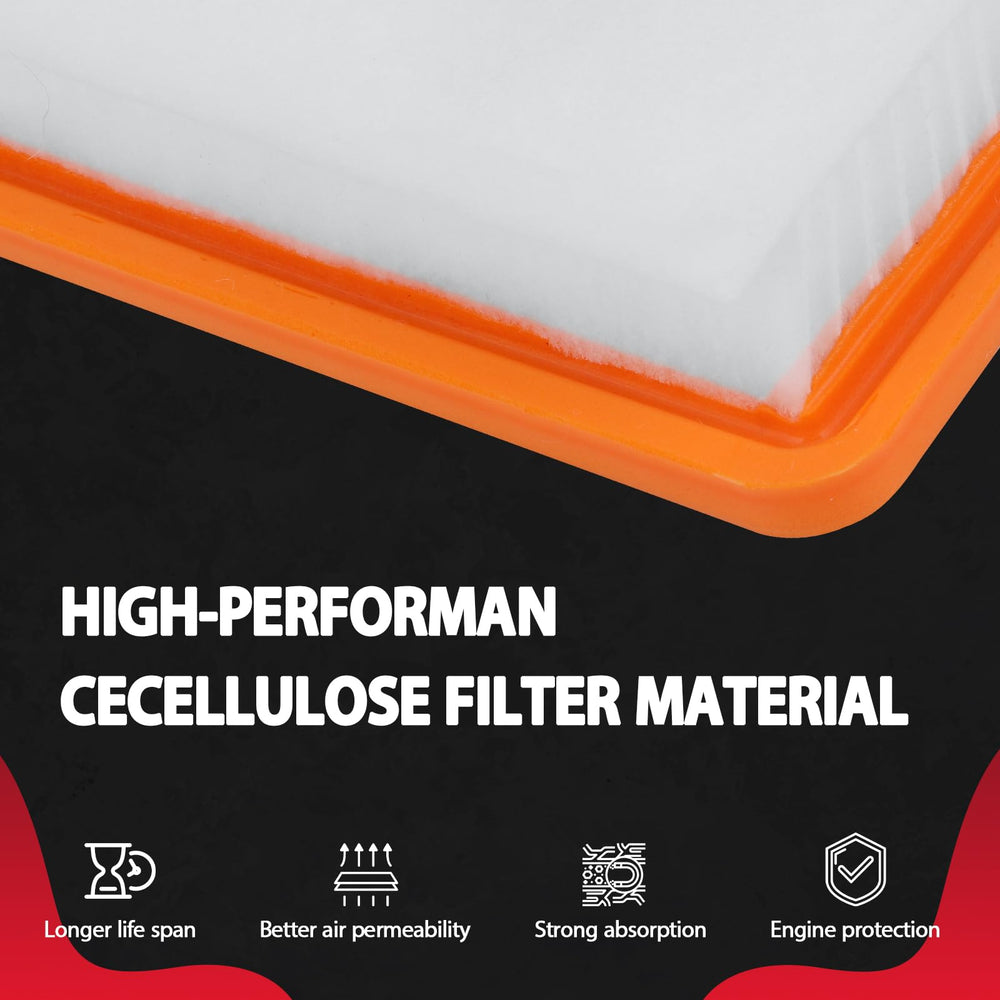 MOJIOO side profile highlighting pleats and depth for improved dust-holding capacity