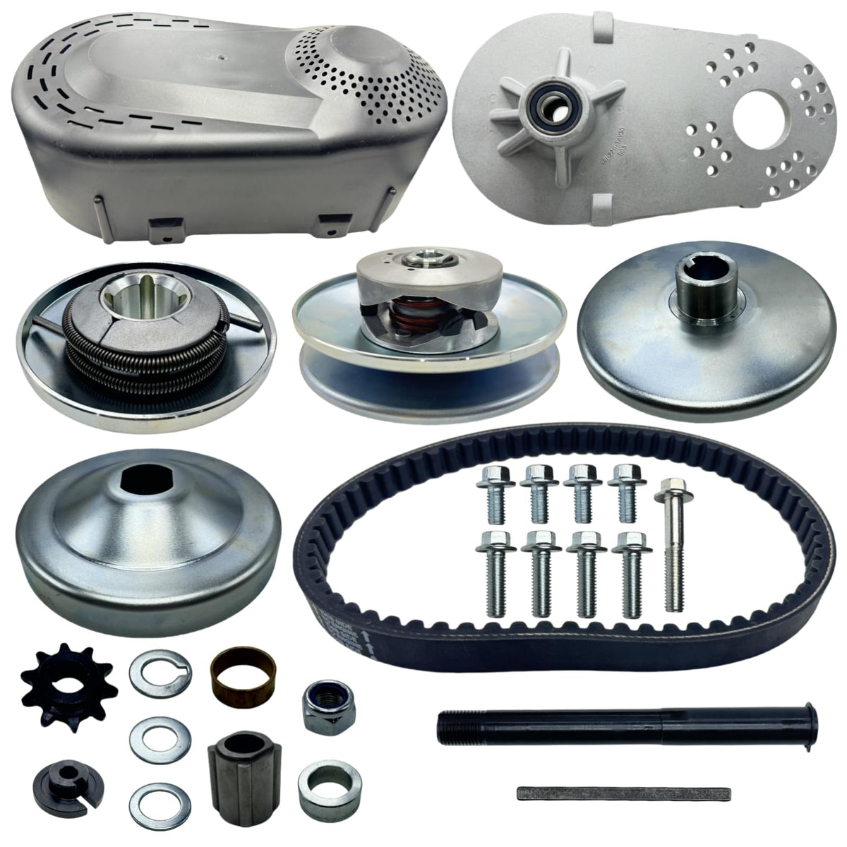 MOJTBE torque converter front assembly showing mounting points and improved durability