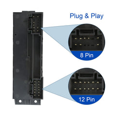 MOJTBE master switch connector close-up illustrating OEM plug fit and reliable connection