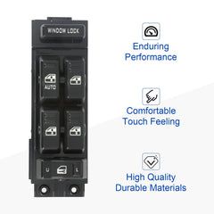 MOJTBE master switch installed in door panel demonstrating easy plug-and-play replacement