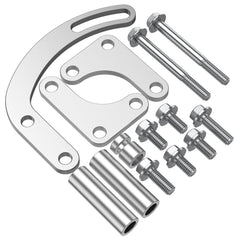 Moker bracket front view showing mounting positions and durable finish benefits accurate fit