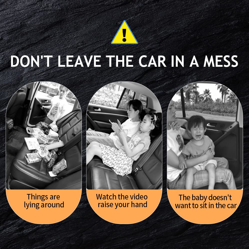 MONKONAR installed in a family car keeping children organized and comfortable