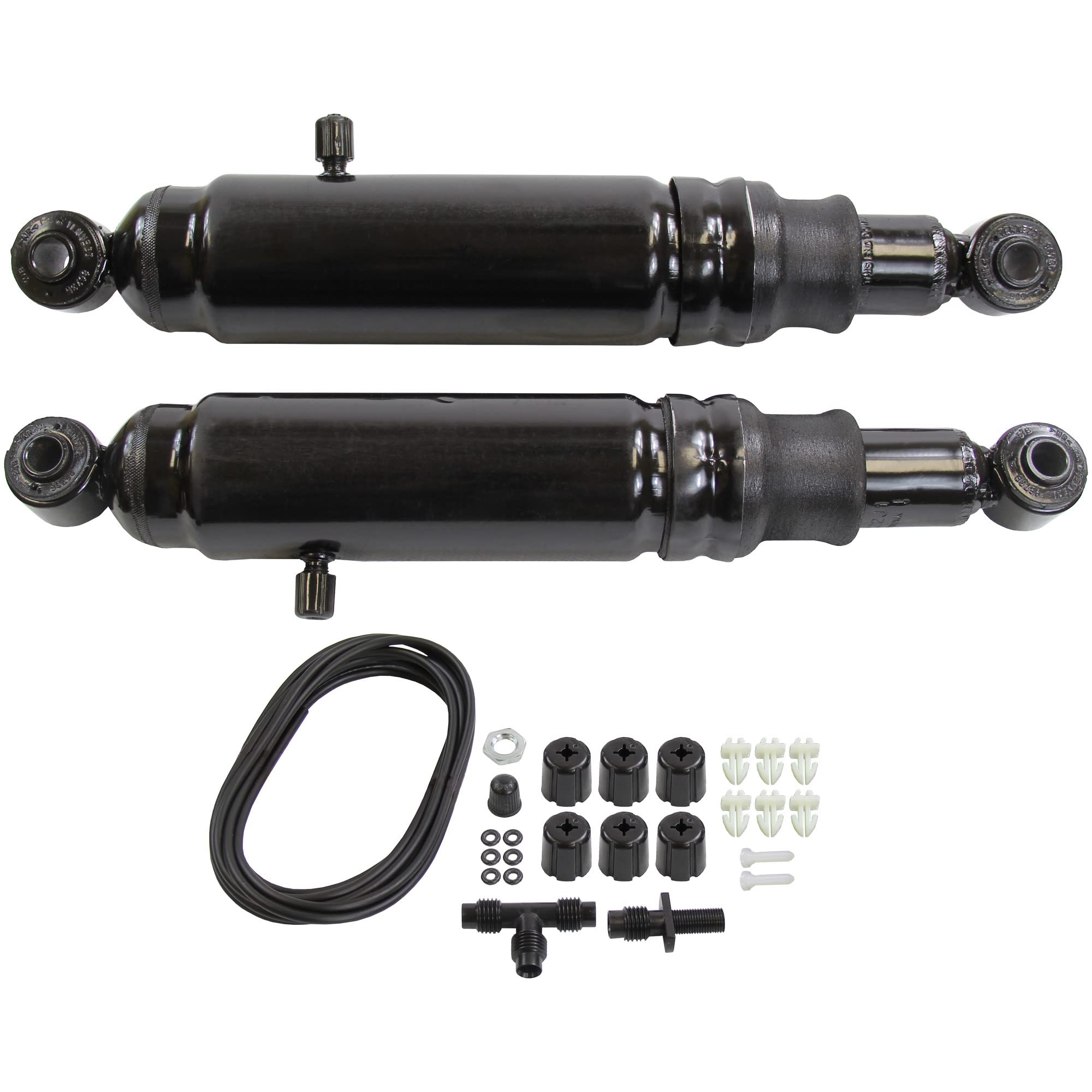 Monroe Max-Air MA834 front view showing shock body and air sleeve, improving load control