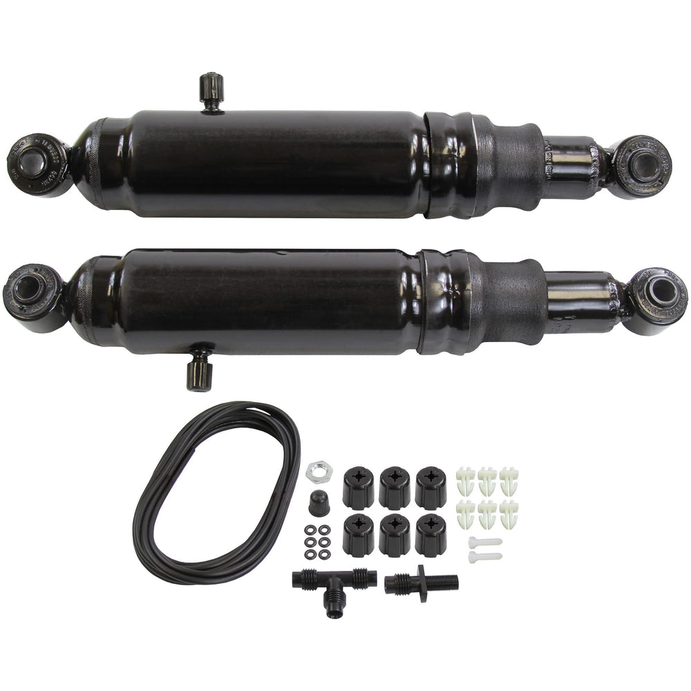 Monroe Max-Air MA834 front view showing shock body and air sleeve, improving load control