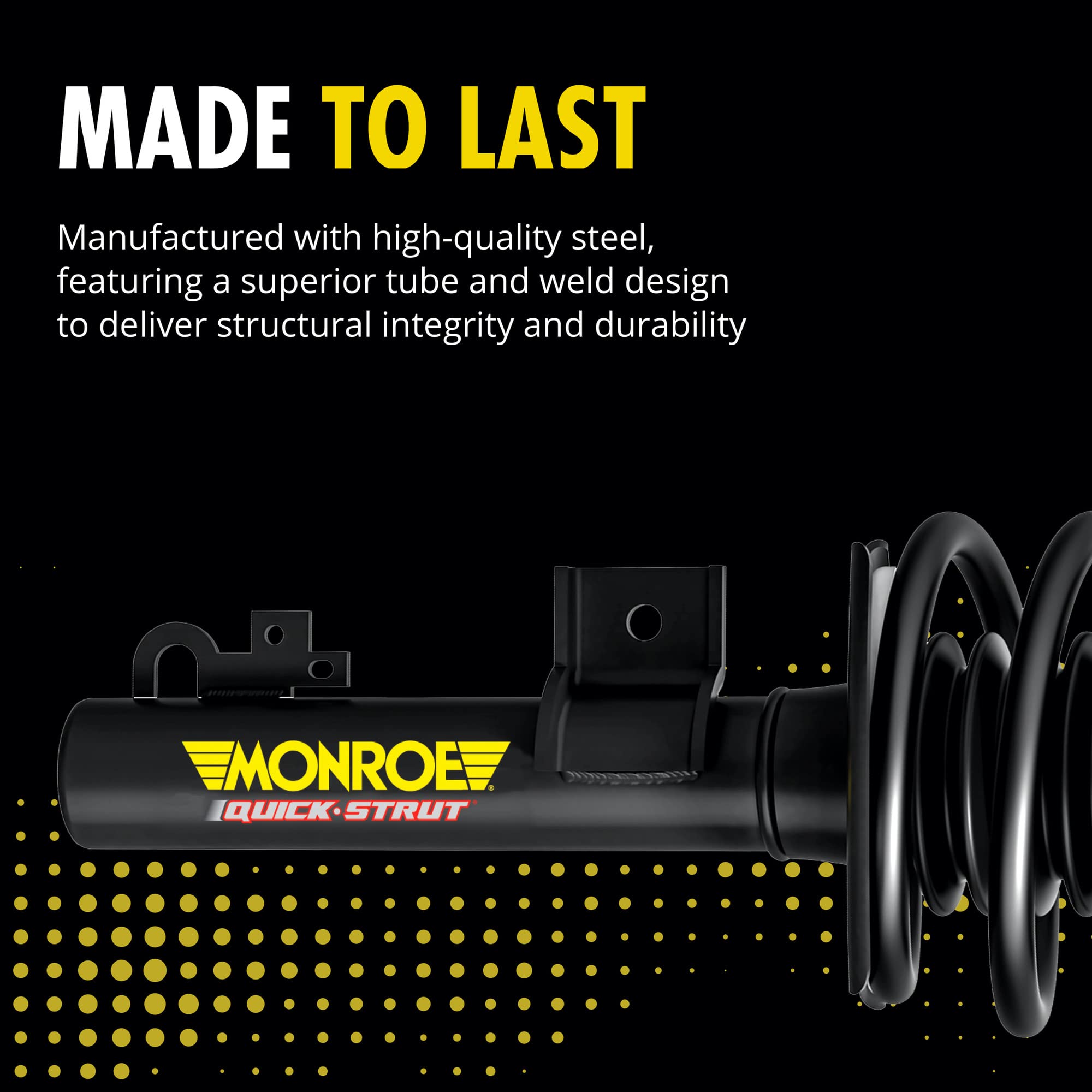 Monroe weld and tube structure close-up indicating strong structural integrity