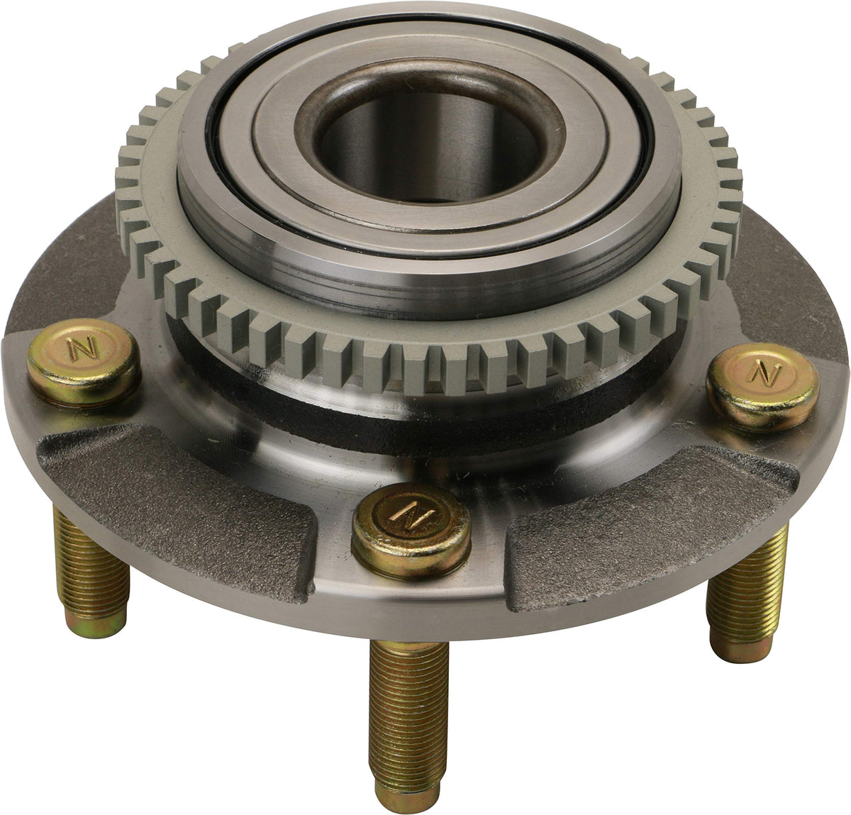 MOOG 513115 front view showing hub assembly and ready-to-install benefit