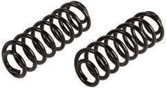 MOOG coil spring close-up showing durable coating and stress-reducing design