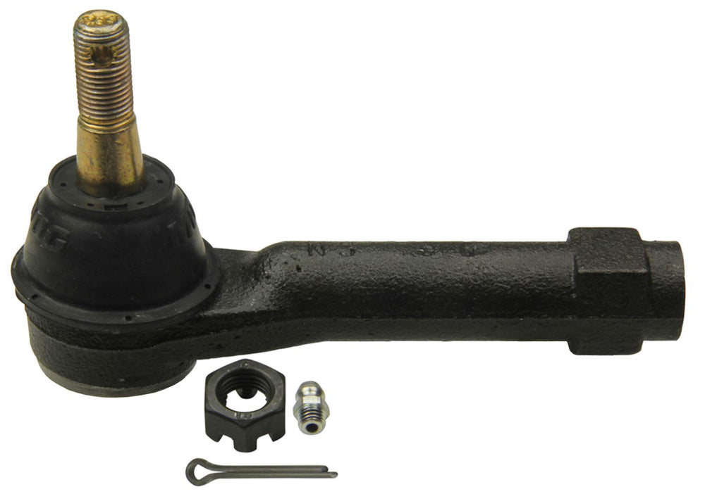 MOOG ES800408 ball stud close-up showing precision machining for reduced steering play