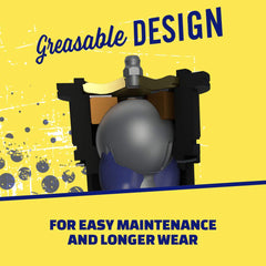 MOOG ES800408 mounted on steering knuckle illustrating direct OE-style fit and stability