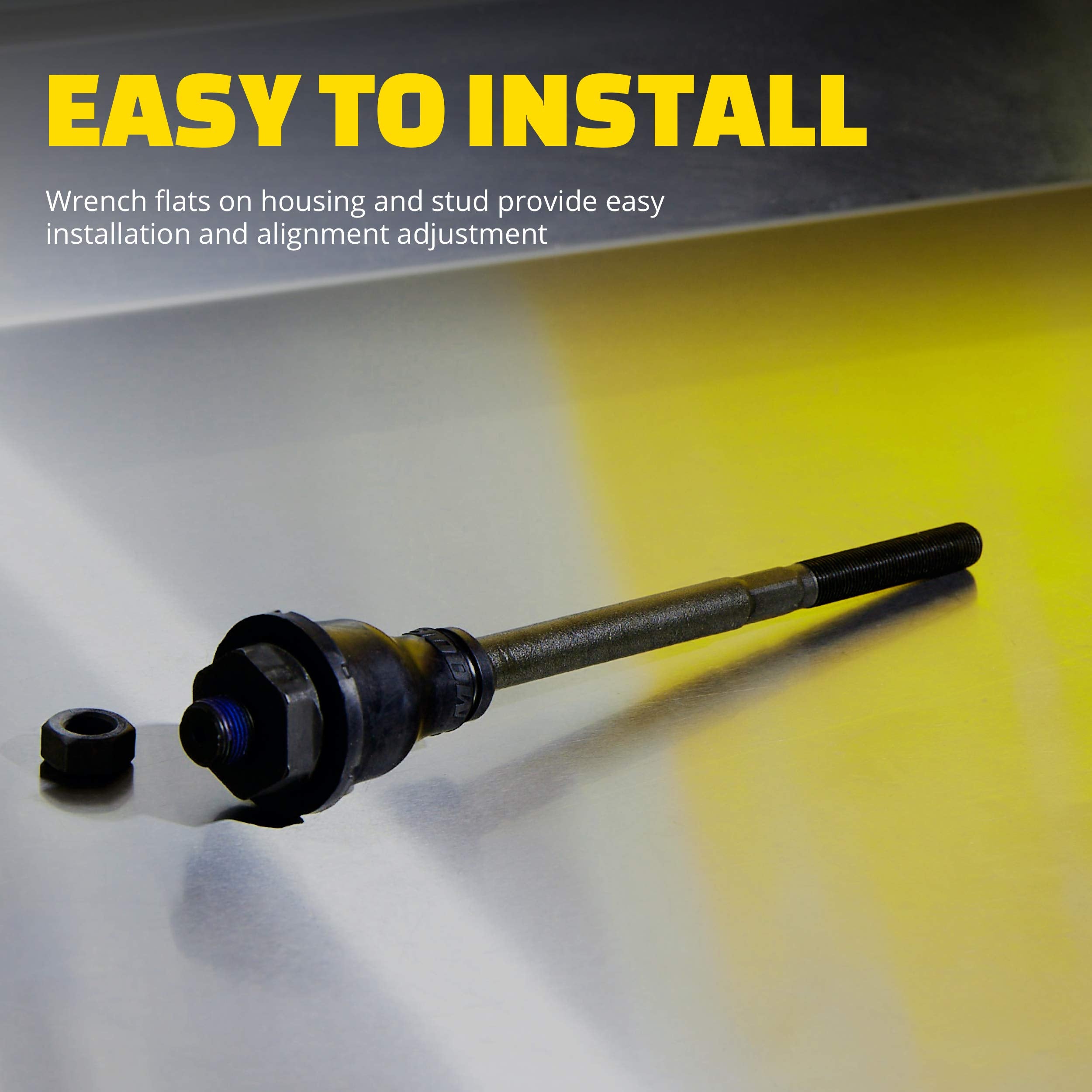 MOOG ball joint detail highlighting robust joint for smoother steering response