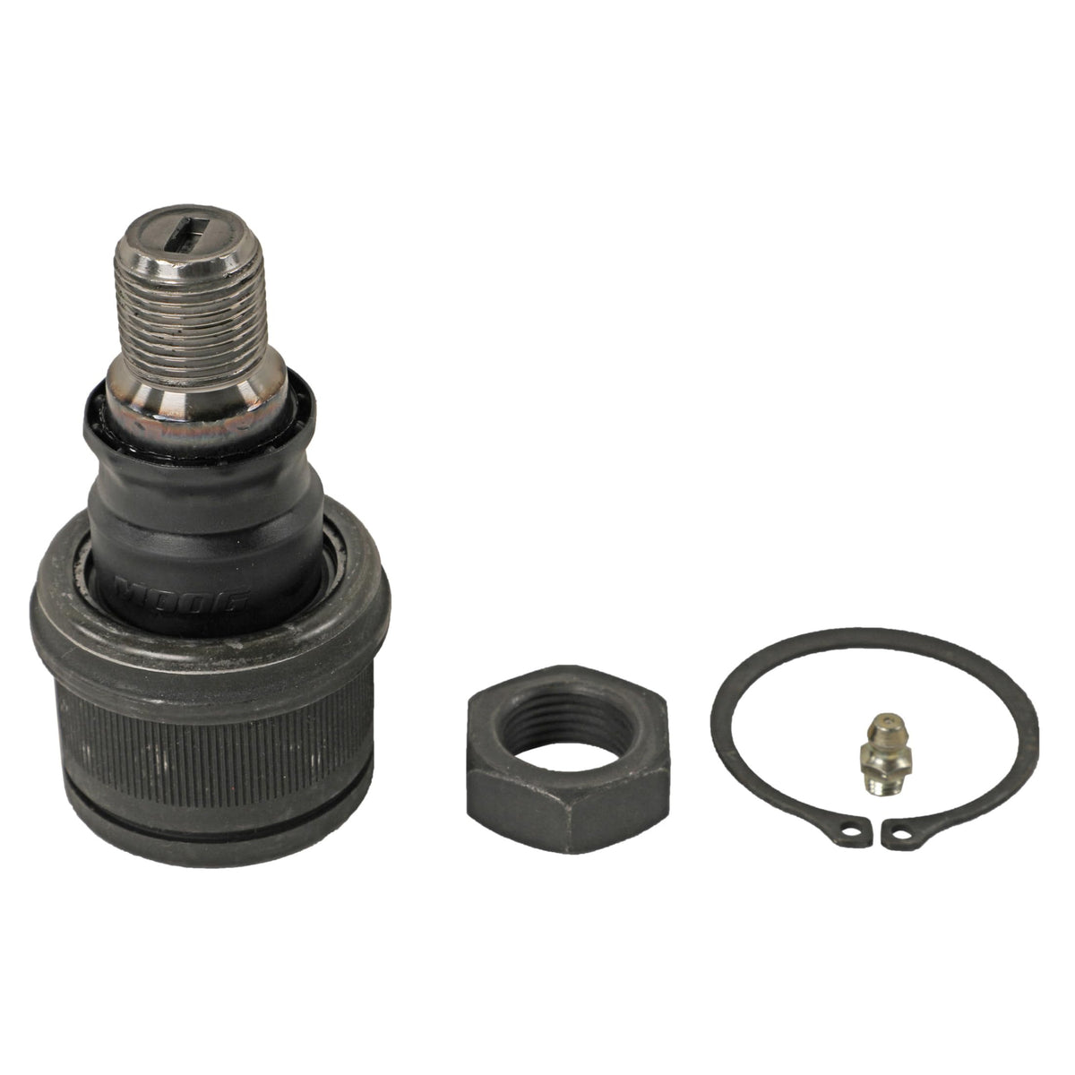 MOOG front outer tie rod end front view showing durable construction and reliable fit