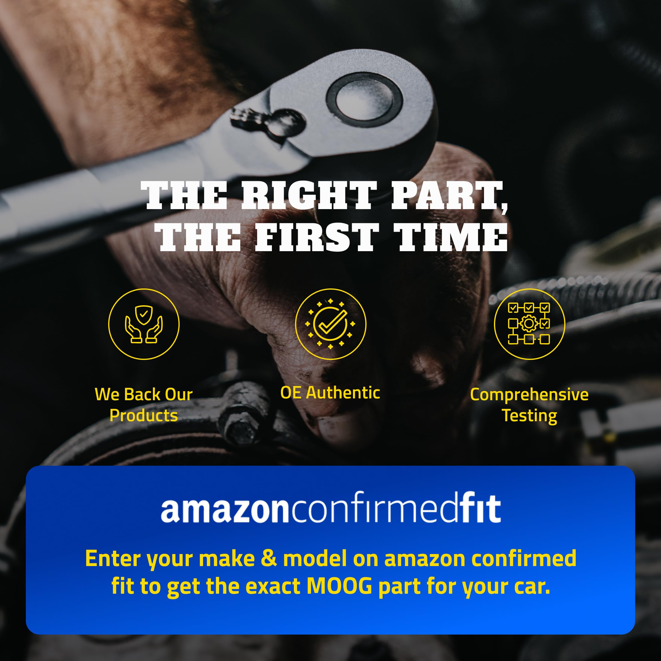 MOOG hub installed on vehicle spindle restoring smooth wheel rotation