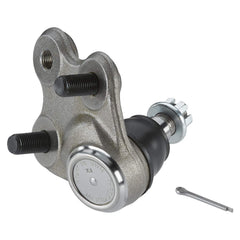 MOOG K500103 close-up of ball joint stud and protective boot, highlights durable seal for longer life
