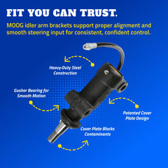 MOOG K6723 grease port detail on bracket for easy serviceability and longer component life