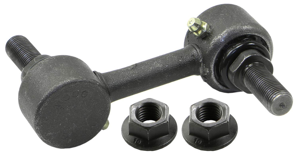 MOOG K750136 front view showing complete stabilizer link and mounting ends for precise fit