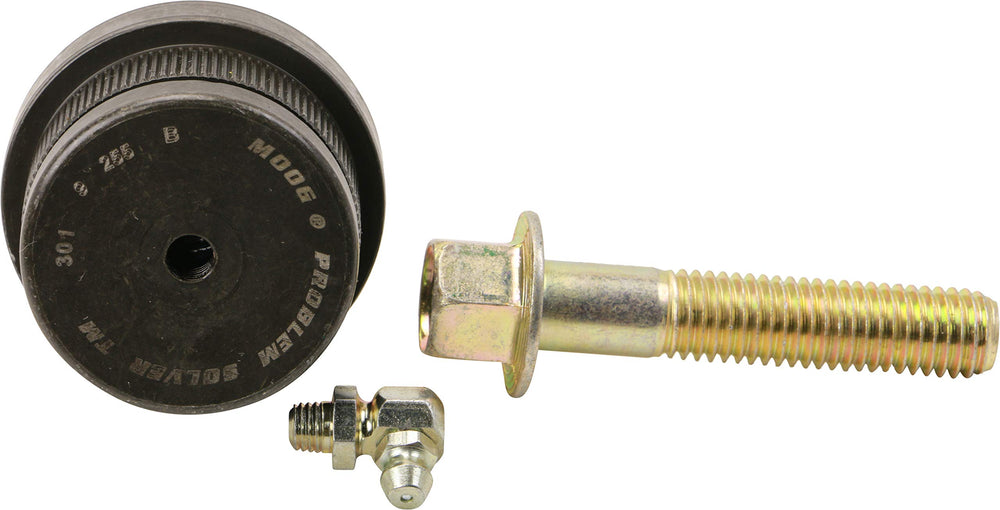 MOOG threaded stud and taper close-up demonstrating secure steering connection
