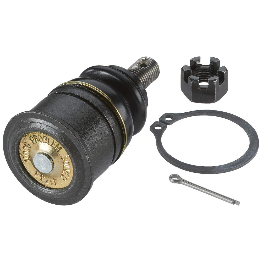 MOOG K9802 close-up of threaded stud and bushing demonstrating durable connection and easy installation