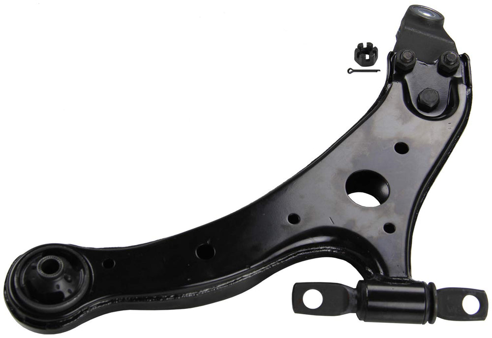 MOOG close-up of integrated ball joint highlighting durable pivot and steering precision