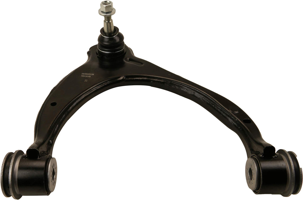 MOOG RK623126 front view showing complete arm assembly and quick identification benefit