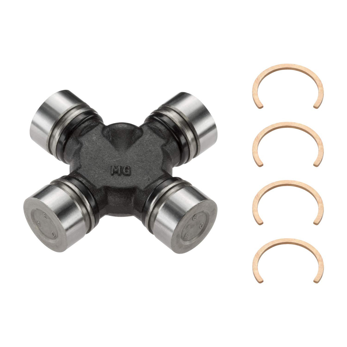 MOOG front view of U-joint showing shape and fitment benefit