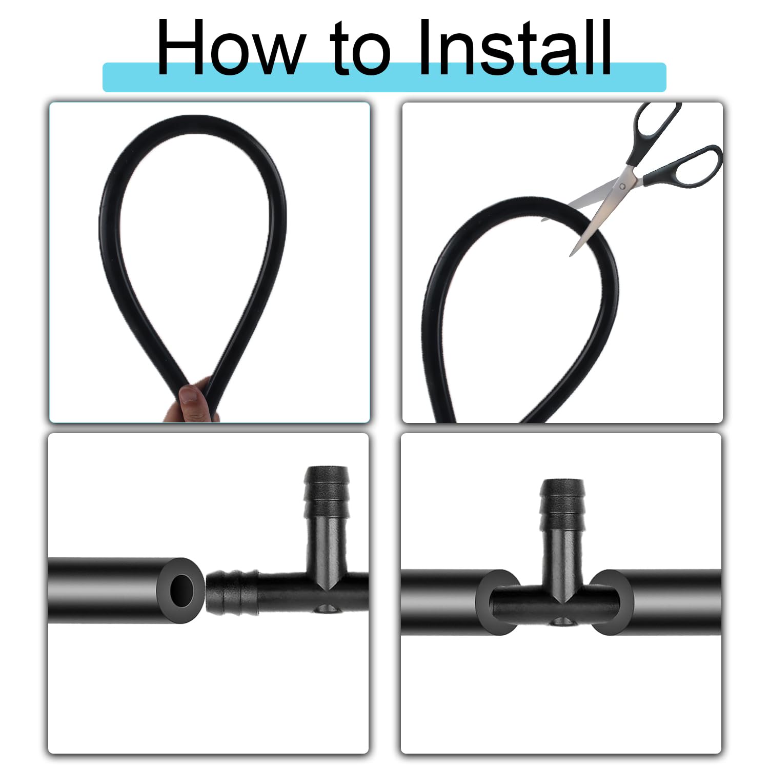 MooiYrs assorted vacuum connectors organized, enabling easy custom joins