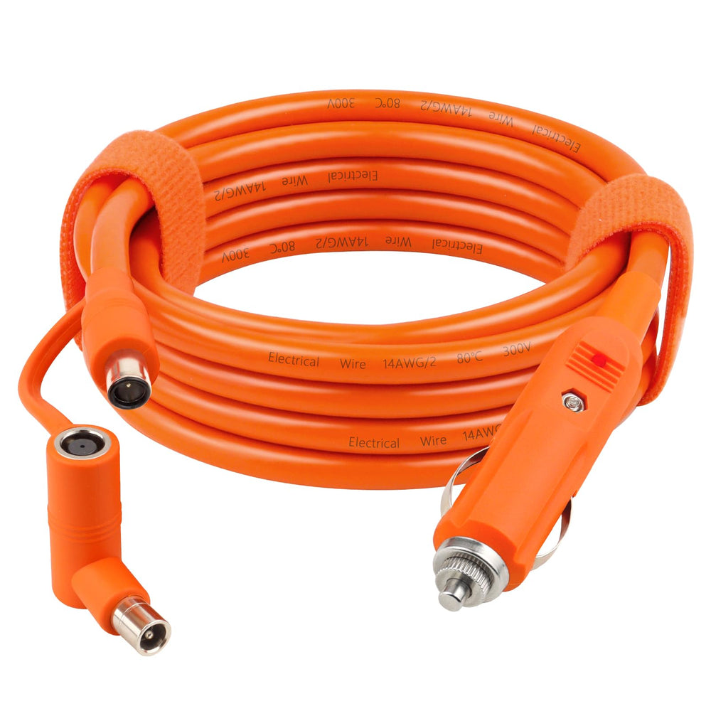 MOOKEERF car plug inserted in socket showing safe on/off indication and convenience