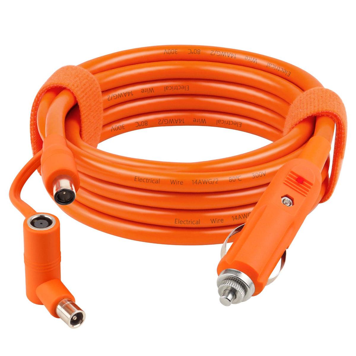 MOOKEERF car plug inserted in socket showing safe on/off indication and convenience