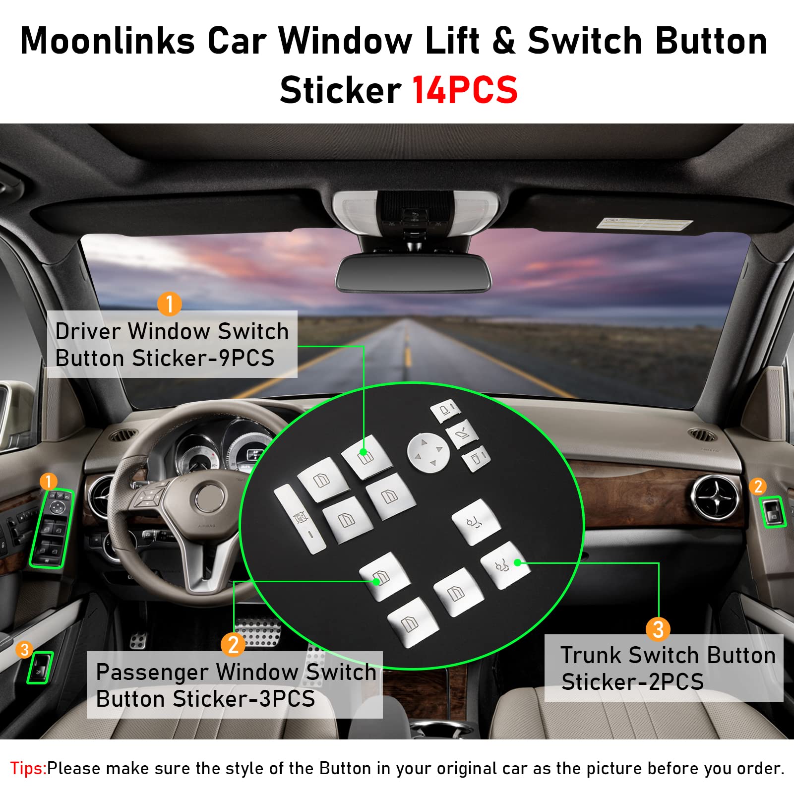 Moonlinks chrome close-up highlighting smooth finish and durability
