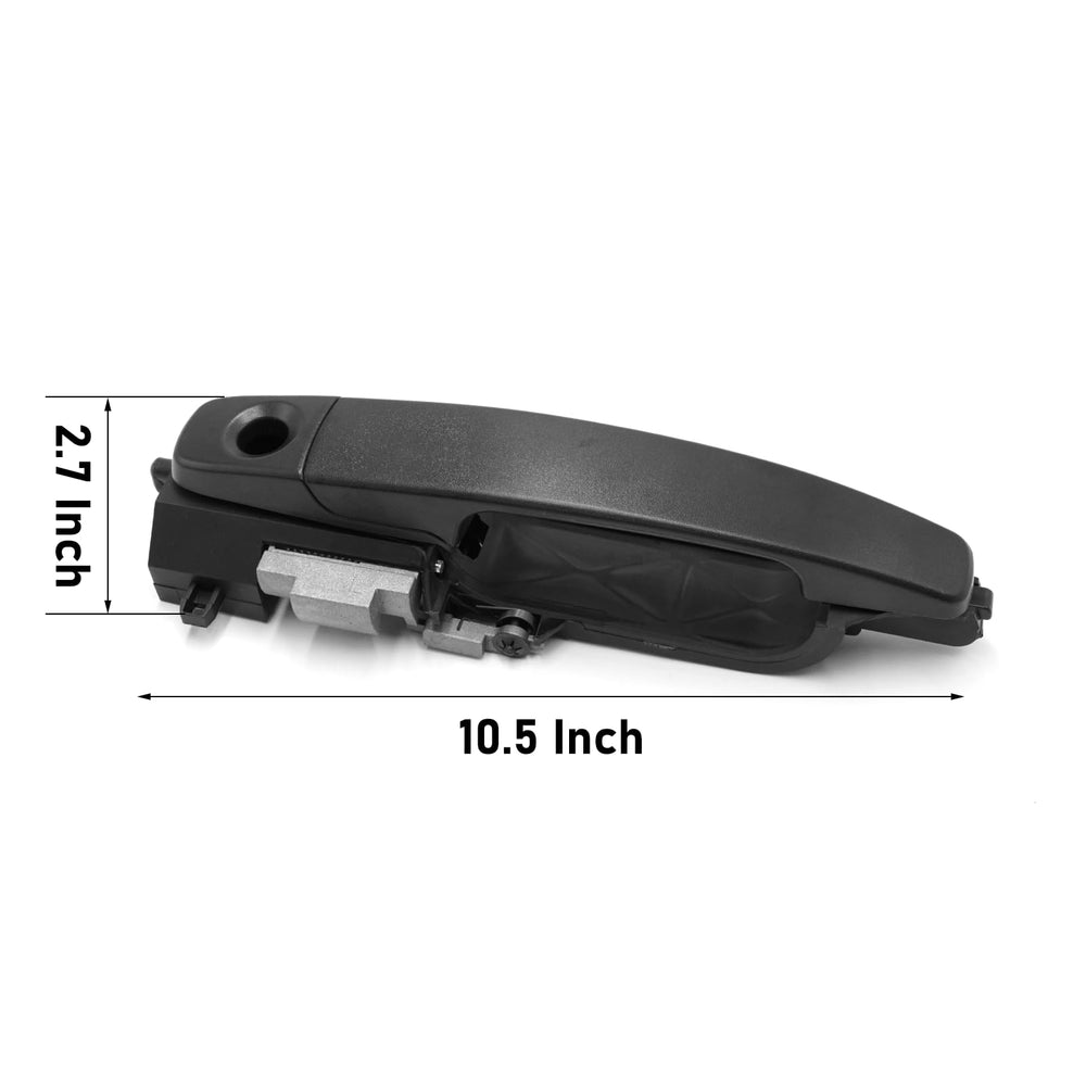Moonlinks handle mounted on Ford Focus door showing restored appearance and function